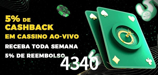 Promoções do cassino ao Vivo 4340